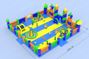 JOYRISE Château gonflable géant sur le thème de <span class=keywords><strong>la</strong></span> <span class=keywords><strong>tour</strong></span>, aire de jeux, parc d'attractions, 30x30m, capacité de 2000 kg, utilisation en extérieur - Product Image 5