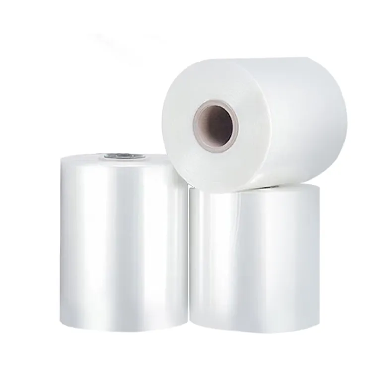 China Factory Wholesale Laminated Folding Cryogenic Cling Food Packaging Heat Pof Pvc Polyolefin Shrink Wrap Film Roll Sleeve