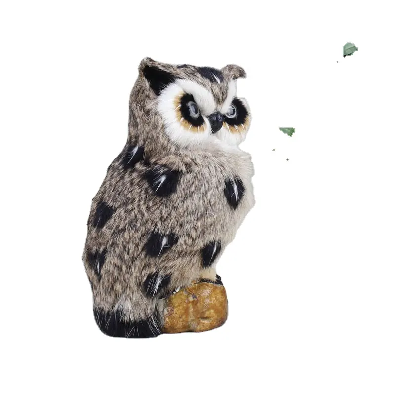 Super Cute Artificial Owl Hideaway Magic Messenger Snow Owl Plush Keychain Kawaii Bird Plush Keychain Wild Animal Owl Keyring