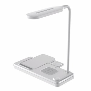 Lámpara de Mesa Plegable con Dispositivo de Carga para Teléfono Móvil, Reloj y Auriculares, Cargador Inalámbrico Rápido Multifuncional 3 en 1 de 15W - Product Image 2