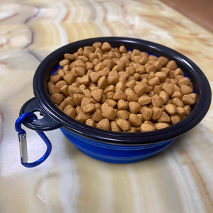 Bac à nourriture pliable portable pour animaux de compagnie, en silicone souple et sûr pour la nourriture, idéal pour les chiens et les chats lors de leurs sorties, randonnées, pour boire et pour la nourriture sèche - Product Image 6