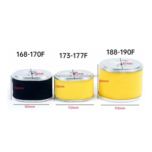 Filtro de aire 168F GX160, elemento de filtro para motores de generadores de gasolina 168F 188F 177F GX160 GX270 GX390, piezas de motor de aluminio y esponja - Product Image 5