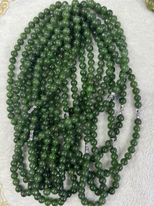 Cuentas Redondas de <span class=keywords><strong>Jaspe</strong></span> <span class=keywords><strong>Verde</strong></span> Nefrita Natural al por Mayor de 6mm, 8mm, 10mm, 12mm, Accesorios para la Fabricación de Joyas DIY - Product Image 4