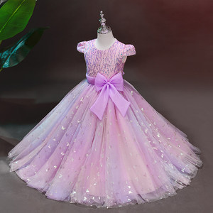 Robe de princesse pour demoiselle d'honneur, robe de bal pour fête d'anniversaire, costume de spectacle, vêtements pour enfants, vente en gros, robe longue de Noël - Product Image 5