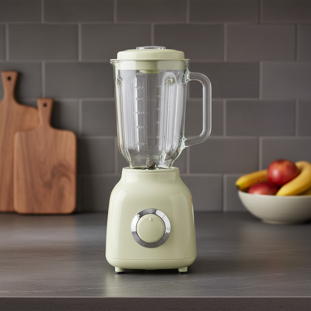 2026 Hot Sale JIZYA Electric Portable Blender 1.5L Glass Jar 6 Blades 250W Multifunctional Kitchen Appliance