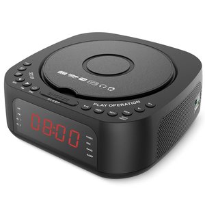 Lecteur <span class=keywords><strong>CD</strong></span> rétro transfrontalier avec télécommande et écran pour audio, <span class=keywords><strong>radio</strong></span> et albums <span class=keywords><strong>CD</strong></span> tout-en-un, puissance de sortie 5W - Product Image 5