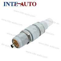 Conector Coaxial RF Macho SMB C100 de 50 Ohmios para Equipos de Comunicación, Híbrido de Plástico y Metal