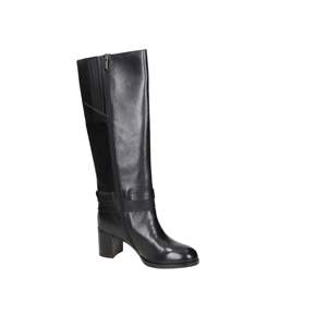 Tamaris Women's <b>Knee</b> <b>High</b> Boots Black Leather Buckle Detail Block Heel - Product Image 6
