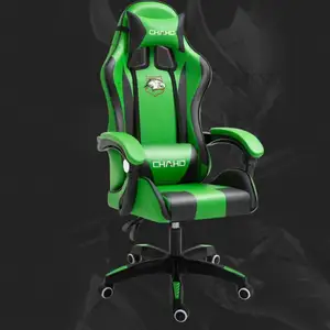 Toptan mavi renk en iyi PU deri ergonomik Floorgaming sandalye