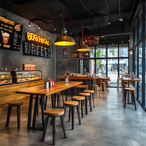 Muebles de Restaurante Comerciales de Diseño Moderno OEM ODM, Sillas de Bar, Cafetería, Comida Rápida, Catering, Juego de Mesas y Sillas de Comedor - Product Image 3