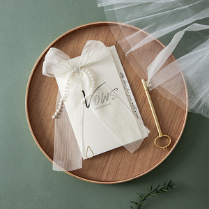 2 uds. De libros de votos de <span class=keywords><strong>boda</strong></span>, Lazo de cinta, caja de bolígrafo Floral, diario de papel para accesorios de novia, libro oficial para bodas - Product Image 2