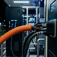 Kabel Supercharger EV Berpendingin Cair PrimePro 800A |   1000V DC 600kW Beban Kontinu |   EV Hibrida Ringan Berperingkat IP67