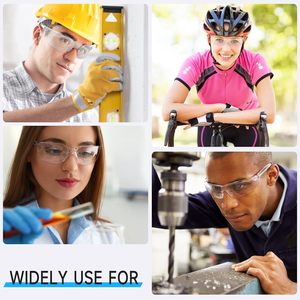 Premium 10 Pack chiaro ANSI Z87.1 occhiali di sicurezza antigraffio occhiali da laboratorio per donna uomo tattico protezione degli occhi per il lavoro di laboratorio - Product Image 4