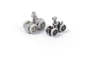 Thép không gỉ trượt gấp phụ kiện cửa thép không gỉ 304 <span class=keywords><strong>Nylon</strong></span> bánh xe đặt cửa và cửa sổ con lăn - Product Image 5