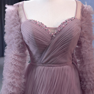 Robe de soirée élégante en dentelle à manches longues et col en V Jancember Rsm222125 Temperamental - Product Image 5