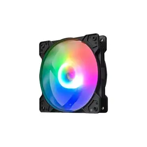 Custom Eco-friendly 120*120*25mm DC12025 Two ball bearing silent RGB Cooler Air Axial flow Fans & Cooling