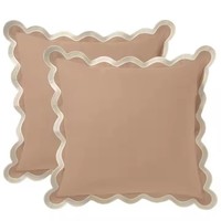 Housses de coussin solides en broderie pétoncles 45x45cm Accent de ferme oreillers de canapé décoratifs étui tissé pour salon