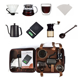 Arabic <strong>Coffee</strong> Travel Stainless Steel Manual Grinder Tool Pour Over Kettle Filter <strong>V</strong> Shaped <strong>60</strong> <strong>Coffee</strong> Accessories <strong>Coffee</strong> Maker - Product Image 2
