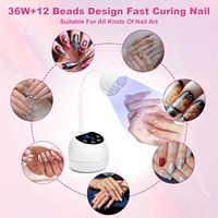 Nouvelle arrivée Lampe à ongles UV LED sans fil rechargeable, séchage rapide pour vernis gel, manucure professionnelle en salon