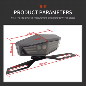 Feu de Signalisation pour Moto, Feu Stop et Frein, 12V <span class=keywords><strong>LED</strong></span>, Feux Arrière <span class=keywords><strong>Clignotant</strong></span> pour Honda <span class=keywords><strong>Harley</strong></span> - Product Image 2