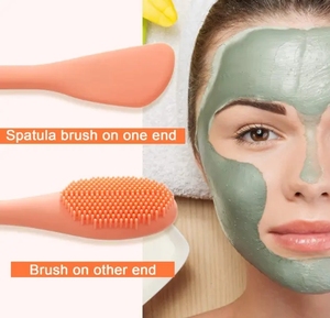 Brosse à masque facial en silicone souple double face, plusieurs couleurs disponibles, brosses de nettoyage pour masques faciaux, vente chaude - Product Image 4