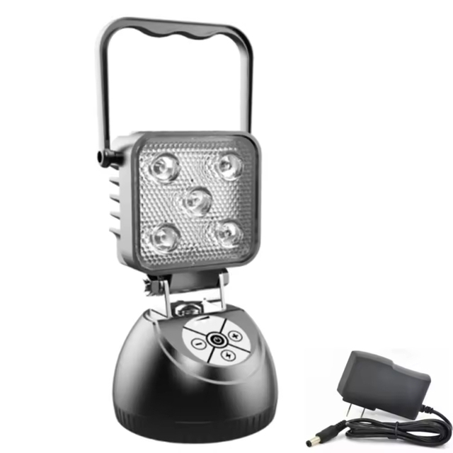Work Light with Stand IP65 Waterproof Strong Magnetic Base Flood Light for Repair Workshop Rechargeable Portable Lamp