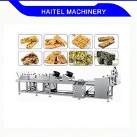 Línea de Proceso Automática para Barras Energéticas, Máquina Procesadora de Barras de Cereal para Desayuno, Granola, Granos Energéticos, Máquina para Hacer Barras de Sésamo