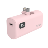 Mini Capsule Design PD Power Bank Étanche Charge Rapide Type-C Nouveau Produit Tendance Avec Double Charge Pliable Intégrée