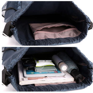 Sac à dos à cordon personnalisé avec logo, imperméable, avec poches, <span class=keywords><strong>couleur</strong></span> unie, sac de sport de voyage, sac de basketball pour la salle de sport et la natation - Product Image 6