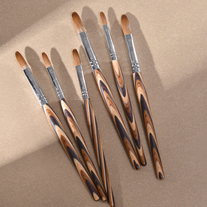 Hot Sale Kolinsky 100% Nail Art <b>Brushes</b> Set Custom Logo Metal Handle Acrylic Nail <b>Brush</b> Wooden Handle Kolinsky Sable <b>Brush</b> - Product Image 3