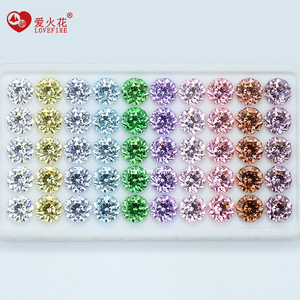 Tình Yêu Lửa Đá Quý 5A Mới Cắt Hoa Cắt CZ Lỏng Đá Quý Decagon Hình Dạng Đặc Biệt Sao Brilliant Cắt Tổng Hợp <span class=keywords><strong>Cubic</strong></span> <span class=keywords><strong>Zirconia</strong></span> - Product Image 5