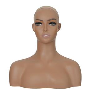 Mannequin réaliste buste <span class=keywords><strong>noir</strong></span> <span class=keywords><strong>marron</strong></span> femme Mannequin tête perruque support affichage tête de Mannequin - Product Image 6