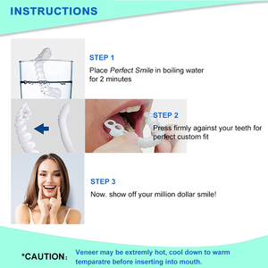Faux Appareil Dentaire Moulable Réutilisable en Silicone pour Sourire, Haut et Bas, avec Logo Personnalisé - Product Image 5