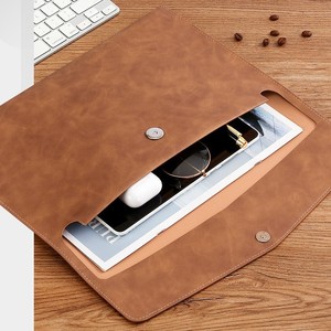 Da <span class=keywords><strong>A4</strong></span> giấy tập tin túi với qua biên giới có thể in logo kinh doanh Cặp tài liệu cho vé và tài liệu - Product Image 4