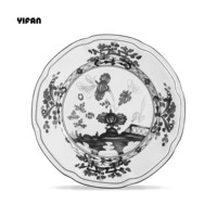 Service de Table de Luxe en Porcelaine Céramique Vintage à Encre Noire Toutes Couleurs Personnalisables Style Italien Porcelaine Fine Vente en Gros