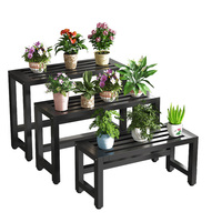 Support à plantes en acier inoxydable incontournable, étagère à fleurs à plusieurs niveaux en fer pour balcon, patio et extérieur