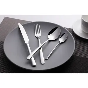14PCS Stainless Steel Spoons Fork and Knife Set Hotel Restaurant Cutlery in Flatware Set