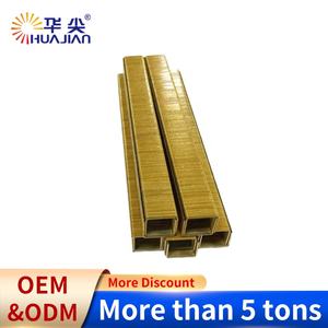 53 स्टेपल श्रृंखला 10 मिमी स्टील स्टेपल 22 गा चिकनी शेंक प्रकार पिन स्टेपलर जिंक/गोल्डन/कॉपर/ब्लैक सो - Product Image 6