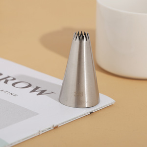 Đầu tạo hình bánh bằng thép không gỉ 304, kích thước lớn, 1M 2D 2F, dụng cụ làm bánh, tạo hình kem, tạo hoa, làm hoa tulip, đầu tạo hình bánh - Product Image 2