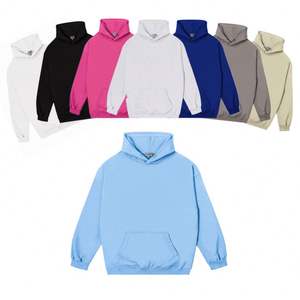 Sweat-shirts d'hiver épais personnalisés, unisexe, en coton de haute qualité, pull-over lourd 360g, impression numérique, sans cordon de serrage - Product Image 1