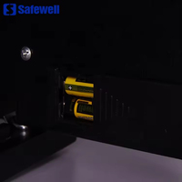 Coffre-fort numérique compact Safewell avec clavier et serrure à clé, mini coffre-fort de sécurité pour la maison, l'hôtel et les voyages