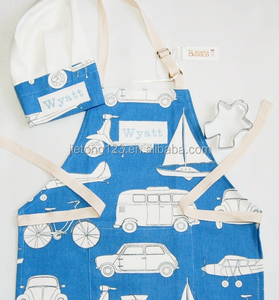 <strong>Children's</strong> Chef Cooking Baking Pure <strong>White</strong> Printing <strong>Apron</strong> Factory Kids <strong>Apron</strong> With Hat Set Advertising <strong>Aprons</strong> - Product Image 4