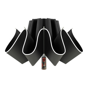 <b>Automatic</b> Mechanical <b>Umbrella</b> 10 Bone Reverse Windproof UV Protection Three-fold Men's Business Bumping Cloth Printed <b>Umbrella</b> - Product Image 1