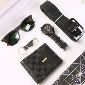 Men's Luxury Business <b>Gift</b> <b>Set</b> With Sunglasses Watch Wallet Belt Leather Accessories Valentine'S Day <b>Gift</b> Box - Product Image 2