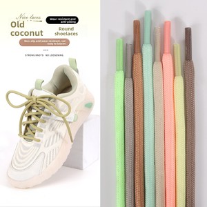 Lacets ronds solides en polyester pour chaussures de randonnée, chaussures de papa, <span class=keywords><strong>Yeezys</strong></span>, baskets de sport décontractées - Product Image 1