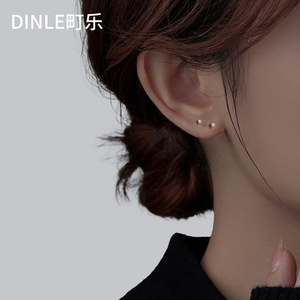 ต่างหูไทเทเนียมอัลลอยด์ Dinle Medical ป้องกันการแพ้ ดูแลหู ใส่นอนได้ ไม่ต้องถอด ต่างหูแบบติดสำหรับผู้หญิง - Product Image 2