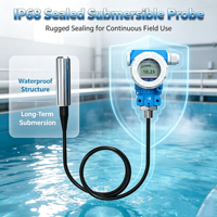 Transmetteur de niveau hydrostatique submersible RS485 Modbus RTU 0-10m pour la surveillance du niveau d'eau des réservoirs et des fosses d'évacuation