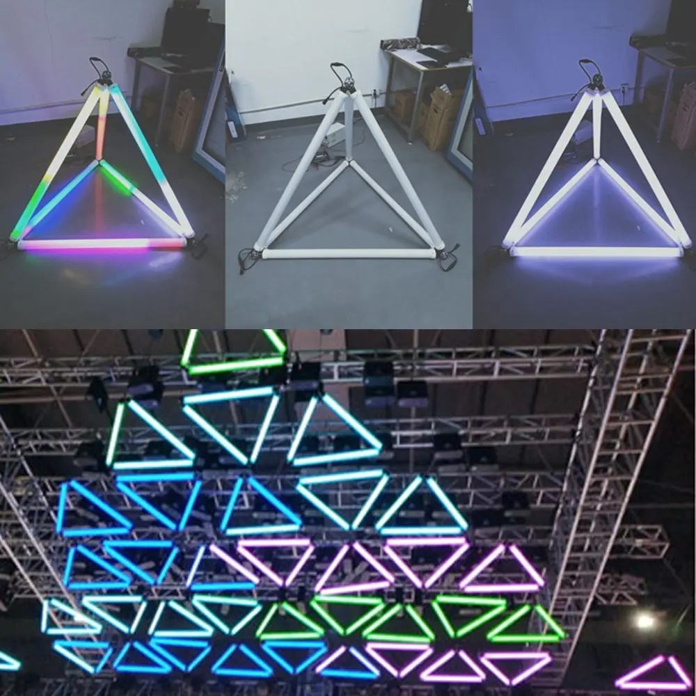 مصباح جداري LED بألوان الفلورسنت RGB ضوء جو بالألوان 60 V ، يستخدم للمسرح ، والجيم ، والحانات ، وتزيين الحفلات