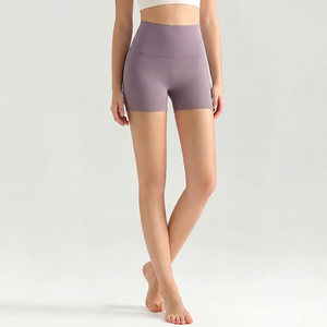 Ensembles <span class=keywords><strong>de</strong></span> yoga en gros : Shorts taille haute 3 pouces pour femme, effet push-up, respirants, pour l'été, la gym et la course à pied - Product Image 6