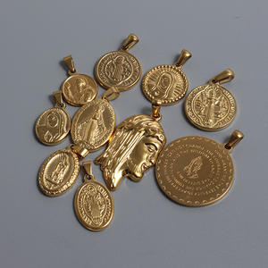 Hip Hop Vintage Religious <b>Cross</b> Jesus Virgin Mary Pvd Stainless Steel Fashion Jewelry Pendants <b>Necklaces</b> <b>Men</b> Women Rapper - Product Image 4